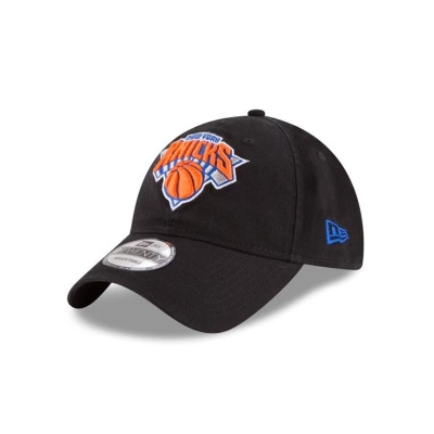 Black New York Knicks Hat - New Era NBA Core Classic 9TWENTY Adjustable Caps USA3524607